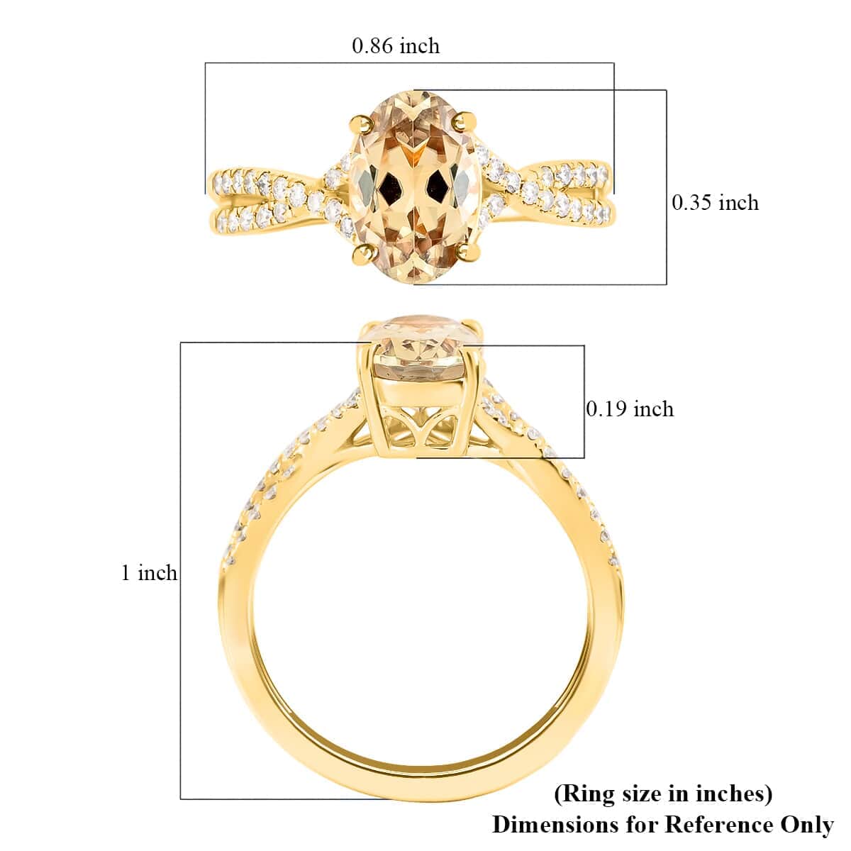 Certified and Appraised Iliana 18K Yellow Gold AAA Turkizite and G-H SI Diamond Ring (Size 6.5) 1.85 ctw image number 5