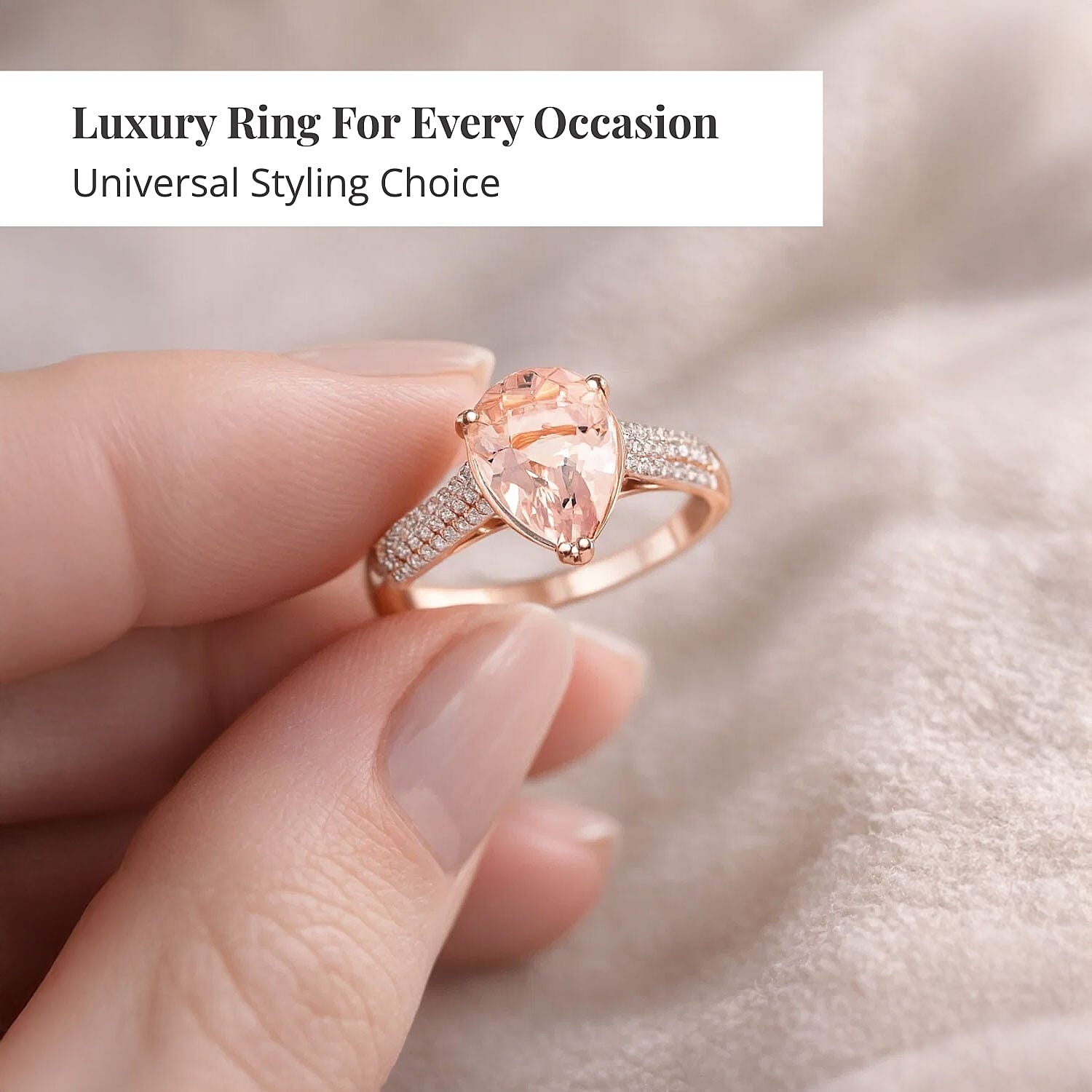 Certified and Appraised Iliana AAA Marropino Morganite and G-H SI Diamond 3.80 ctw Ring in 18K Rose Gold (Size 10.5)