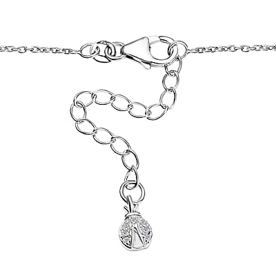 GP Italian Garden Collection Premium Montezuma Prasiolite and White Zircon Necklace 18-20 Inches in Rhodium Over Sterling Silver 11.30 ctw