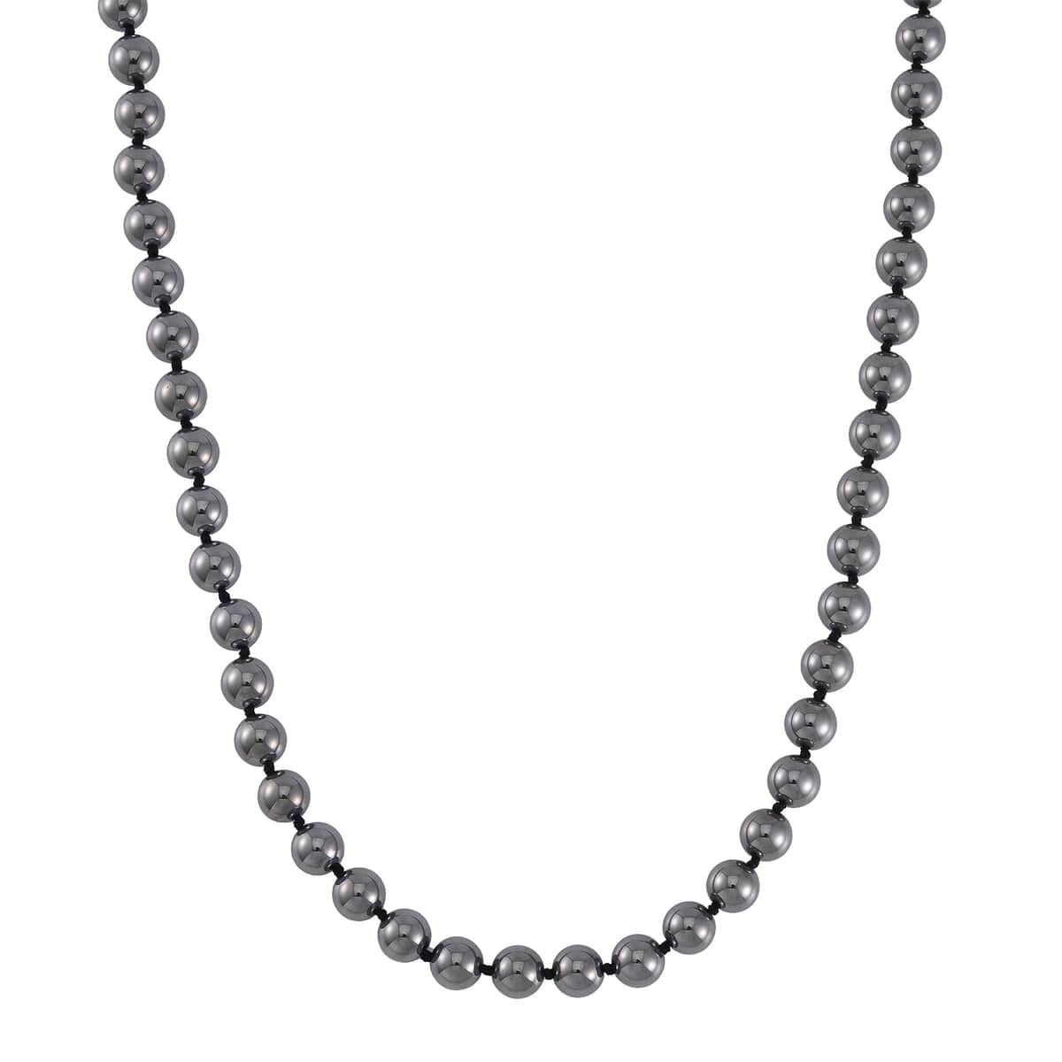 Terahertz 9-11mm Beaded Necklace 24 Inches in Rhodium Over Sterling Silver 360.00 ctw image number 0