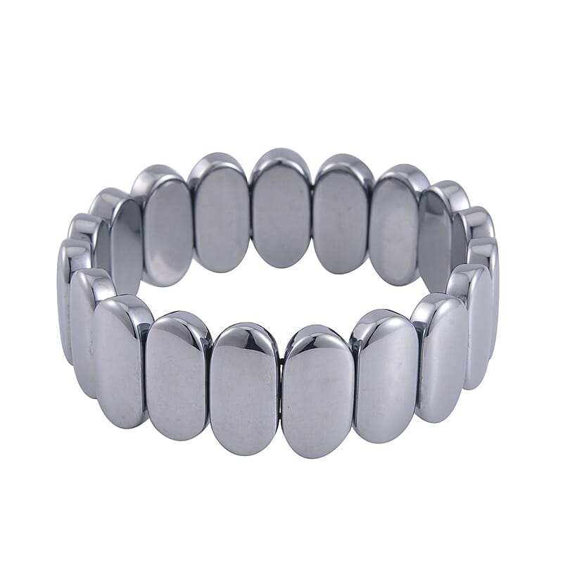 Terahertz 189.00 ctw Oval Block Stretch Bracelet
