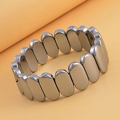 Terahertz 189.00 ctw Oval Block Stretch Bracelet