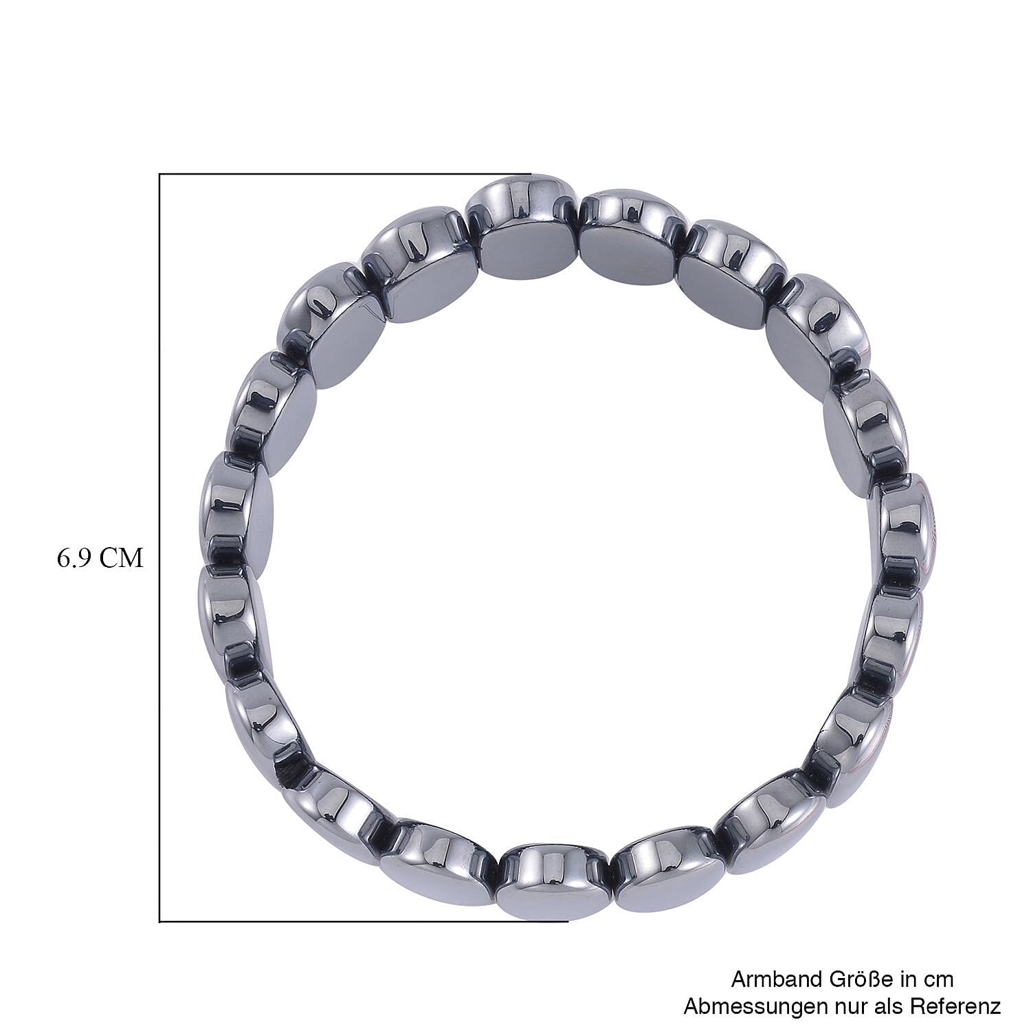 Terahertz 189.00 ctw Oval Block Stretch Bracelet