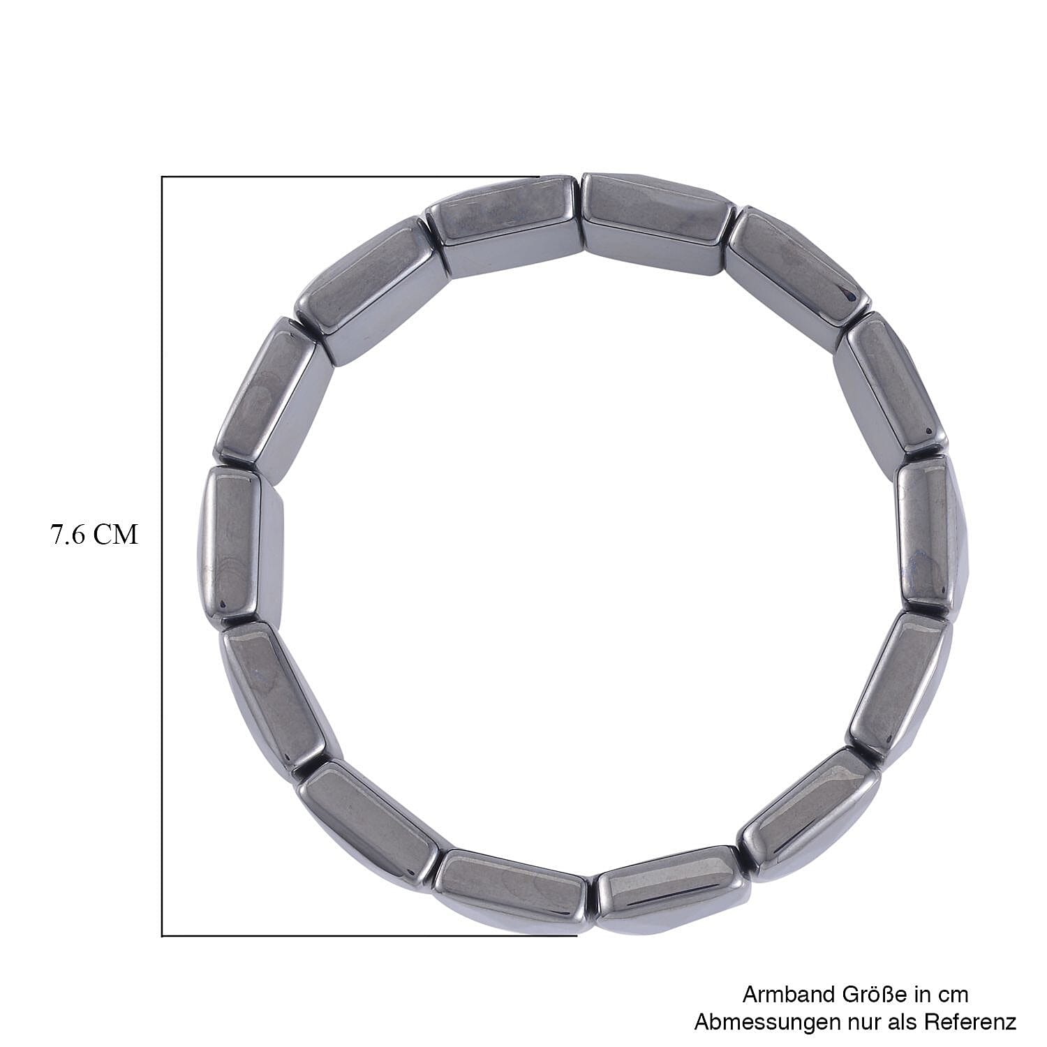 Terahertz Cushion Block Stretch Bracelet 230.00 ctw