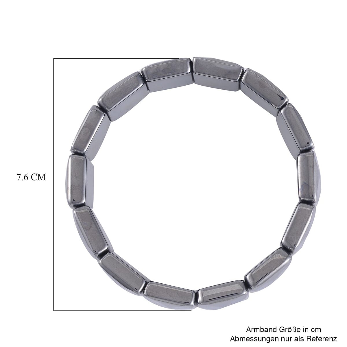 Terahertz Cushion Block Stretch Bracelet 230.00 ctw image number 4