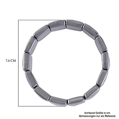 Terahertz Cushion Block Stretch Bracelet 230.00 ctw