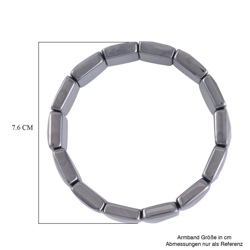 Terahertz Cushion Block Stretch Bracelet 230.00 ctw
