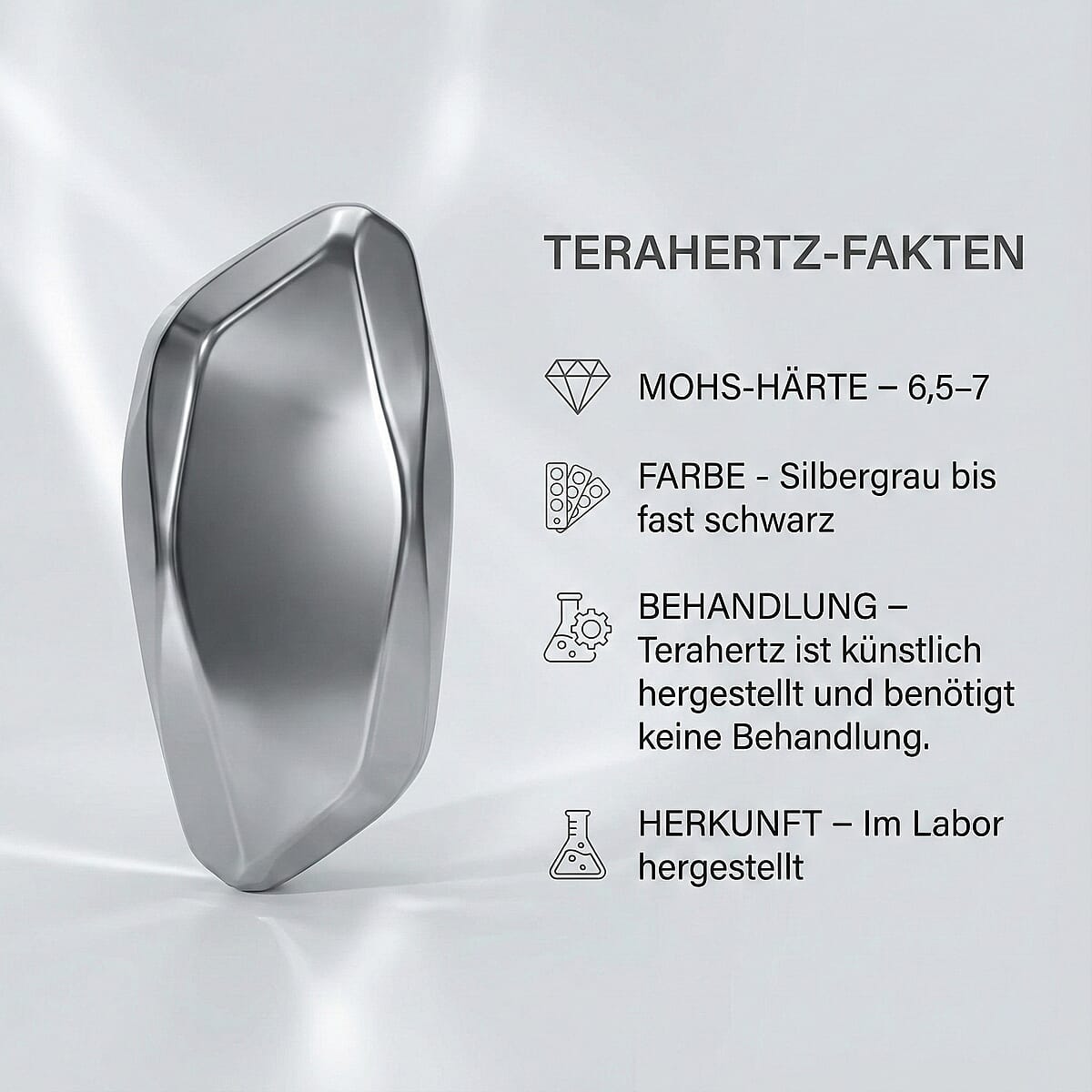 Terahertz Beads 105.00 ctw Bracelet in Silvertone image number 2