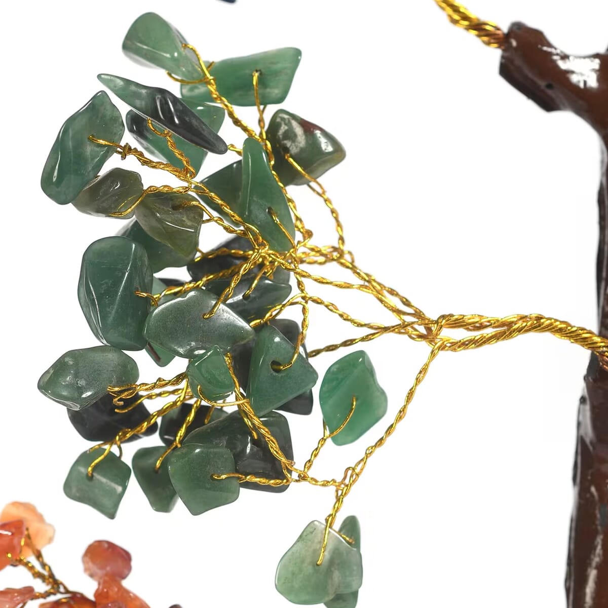 Seven Chakra Gemstone Tree With Pyramid Orgone Base  (Approx 0.881 lbs) image number 7