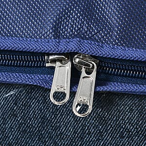 Set of 5 Dark Navy Non-Woven Fabric Storage Bag with Clear Window