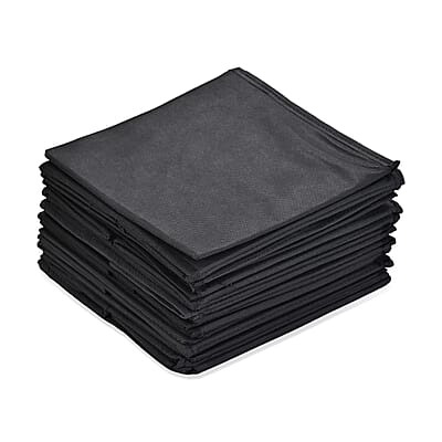 Set of 6 Cube Collapsible Organizer - Black