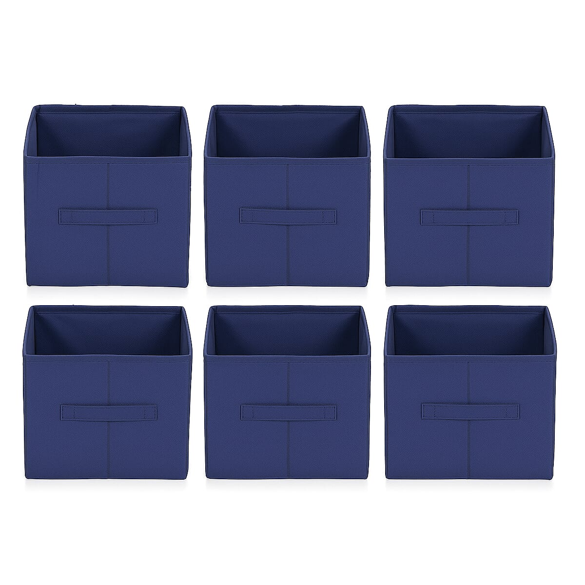 Set of 6 Cube Collapsible Organizer - Navy  image number 7