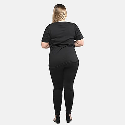 Black 100% Cotton Tiger Print T-Shirt (S-L)
