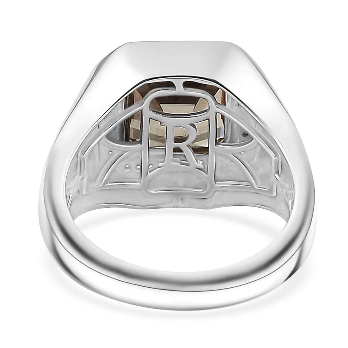 Rhapsody 950 Platinum AAAA Turkizite and E-F VS Diamond Men's Ring (Size 10.0) 14.30 Grams 5.60 ctw