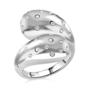 Raindrop Ring in Hypoallergenic Stainless Steel and Simulated Diamonds (Size 10.0) 0.60 ctw