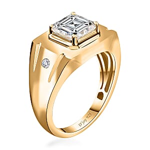 Moissanite Men's Ring in Vermeil Yellow Gold Over Sterling Silver (Size 10.0) 2.85 ctw