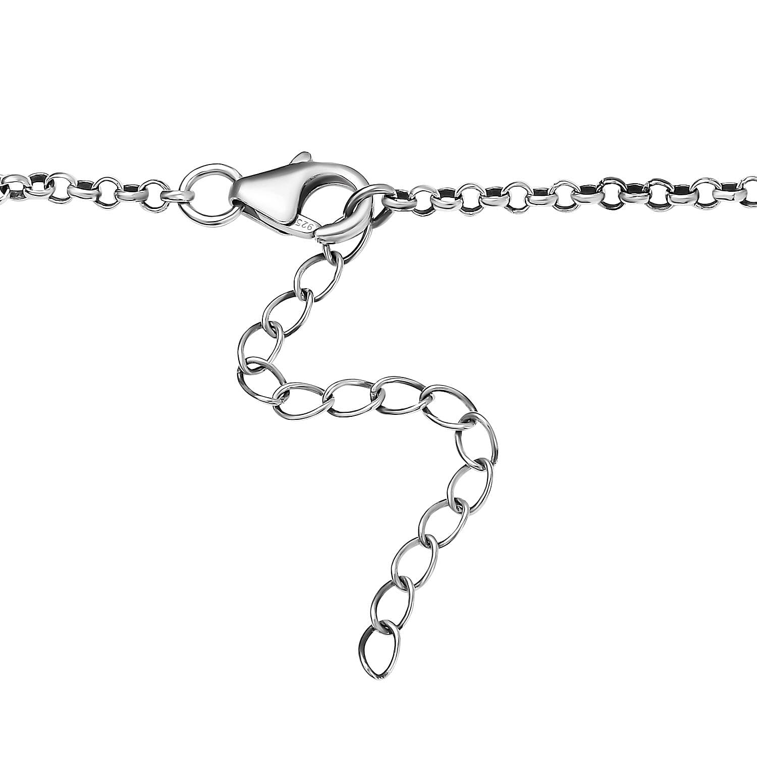 Indian Artistry Multi Gemstone 9.00 ctw Seven Chakra Necklace in Sterling Silver 18-20 Inches