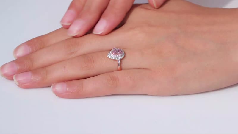 Narsipatnam Pink Spinel and Multi Gemstone Double Halo Ring in 18K Vermeil Rose Gold Over Sterling Silver (Size 10.0) 1.00 ctw