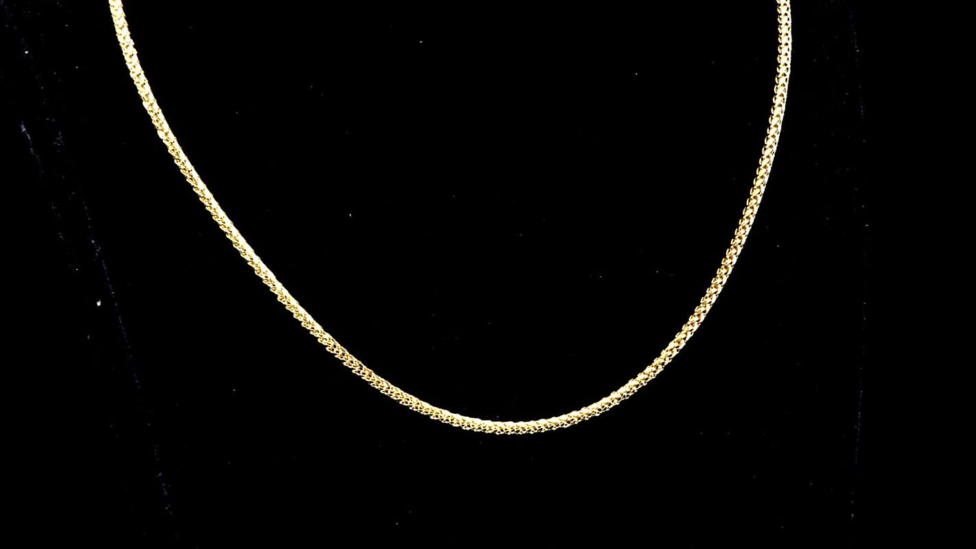 Memorial Day Doorbuster TLV 10K Yellow Gold 2.5mm Palma Chain Necklace (22 Inches) (6.10 g)