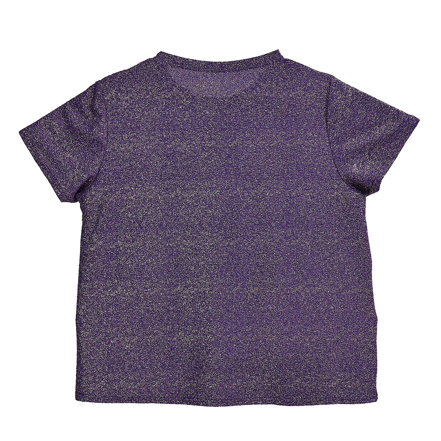Tamsy Purple Women’s Metallic Sparkling Top - One Size Fits Most