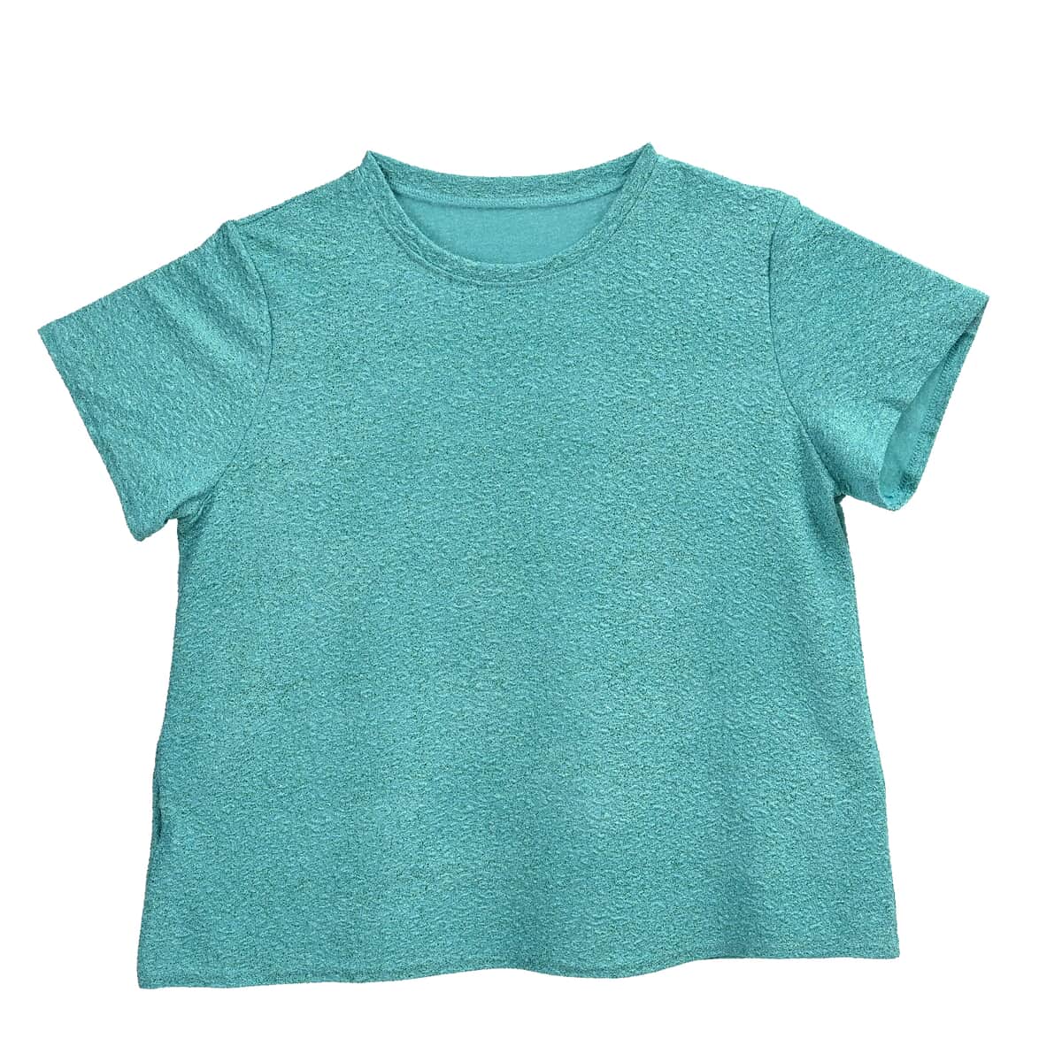 Tamsy Teal Women’s Metallic Sparkling Top - One Size Fits Most image number 0