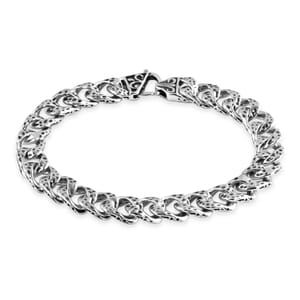 Bali Legacy Hammer with Tulang Naga Bracelet in Sterling Silver (7.25 In) 23.35 Grams