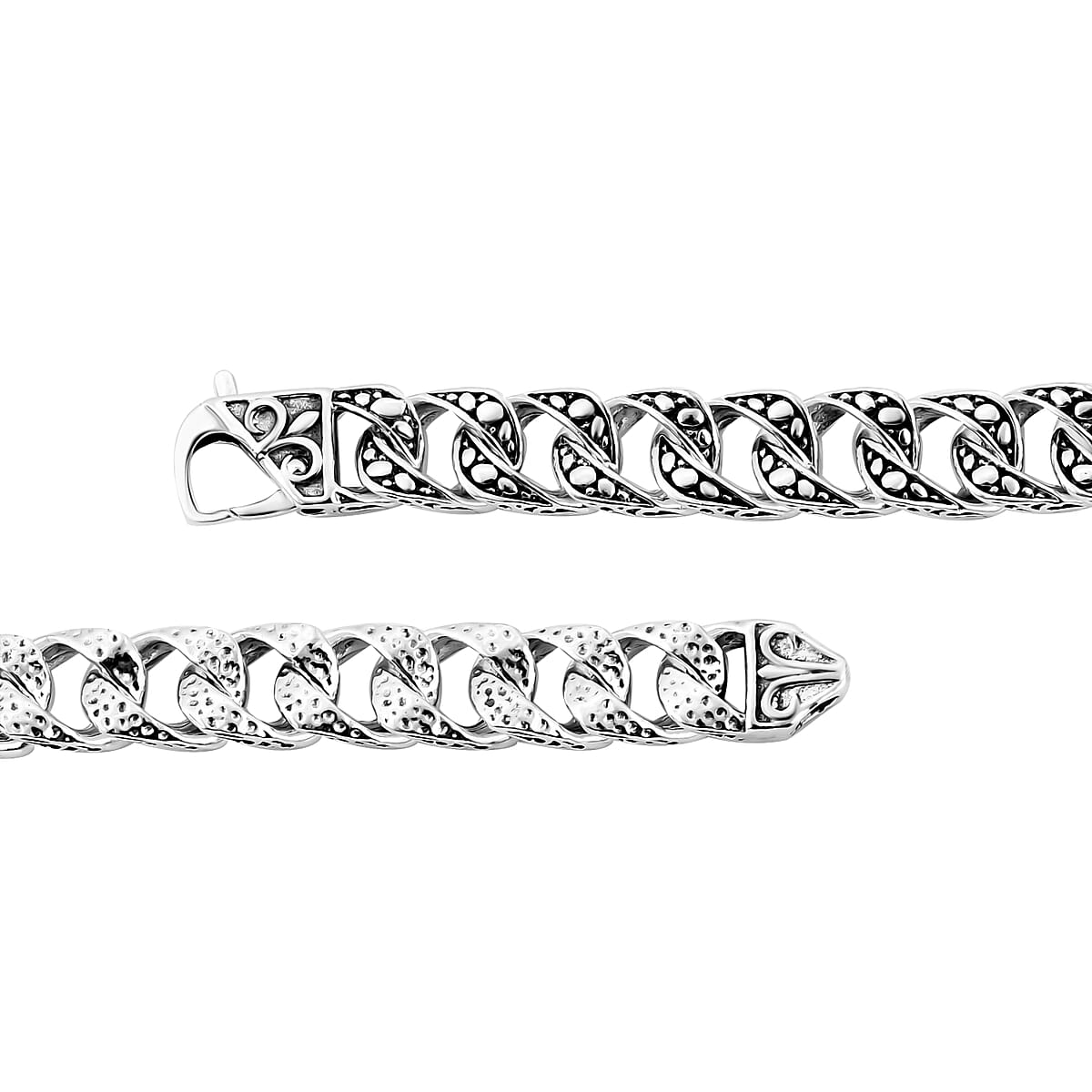 Bali Legacy Hammer with Pebble Bracelet in Sterling Silver (7.25 In) 23.75 Grams image number 4