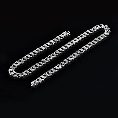 Bali Legacy Hammer with Tulang Naga Necklace in Sterling Silver 38.20 Grams 18 Inches