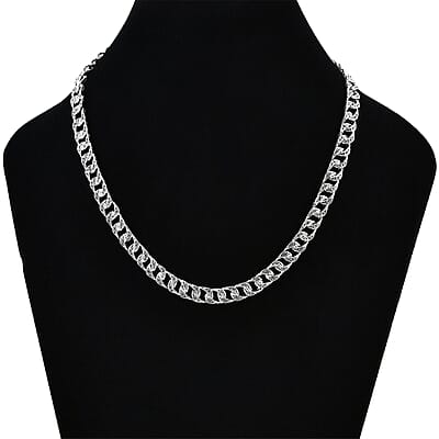 Bali Legacy Hammer with Tulang Naga Necklace in Sterling Silver 38.20 Grams 18 Inches