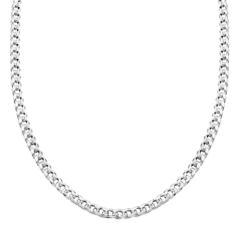 Sterling Silver Miami Cuban Chain Necklace 26 Inches 34 Grams