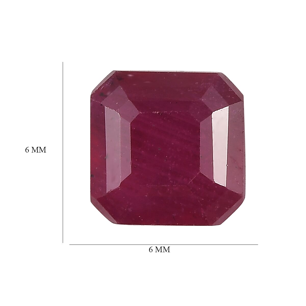 Niassa Ruby (FF) (Oct 6x6 mm) 1.29 ctw