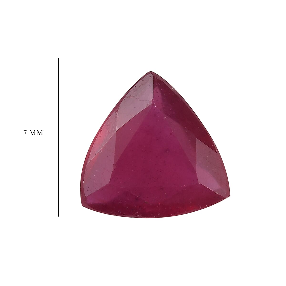 Niassa Ruby ( FF) (Trl 7 mm) 1.42 ctw Loose gemstone