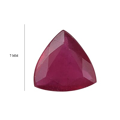 Niassa Ruby ( FF) (Trl 7 mm) 1.42 ctw Loose gemstone