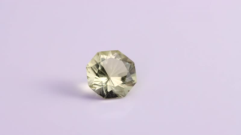 Brazilian Green Gold Quartz (Octillion 12 mm) 5.22 ctw