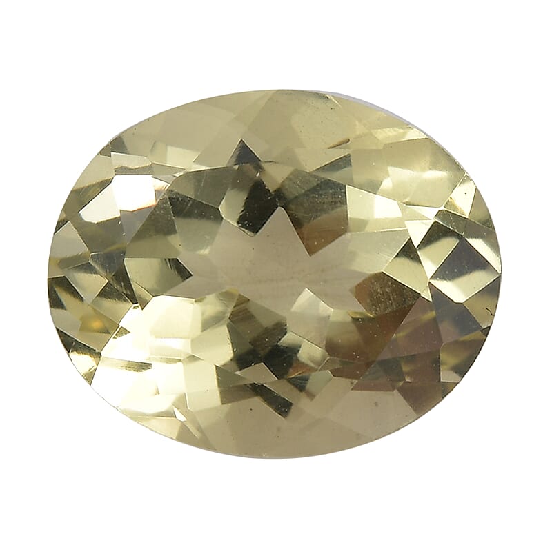 Brazilian Green Gold Quartz (Ovl 11x9 mm) 3.14 ctw Loose gemstone