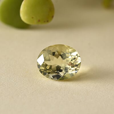 Brazilian Green Gold Quartz (Ovl 11x9 mm) 3.14 ctw Loose gemstone