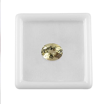 Brazilian Green Gold Quartz (Ovl 11x9 mm) 3.14 ctw Loose gemstone