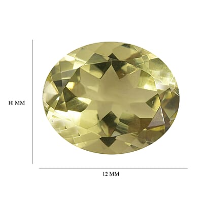 Brazilian Green Gold Quartz (Ovl 12x10 mm) 4.40 ctw