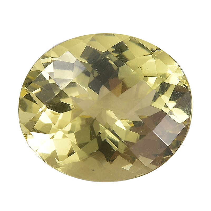 AA Brazilian Green Gold Quartz (Ovl 14x12 mm) 6.05 ctw