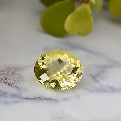 AA Brazilian Green Gold Quartz (Ovl 14x12 mm) 6.05 ctw
