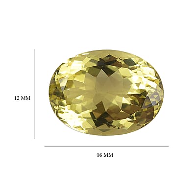 Brazilian Green Gold Quartz (Ovl 16x12 mm) 8.35 ctw
