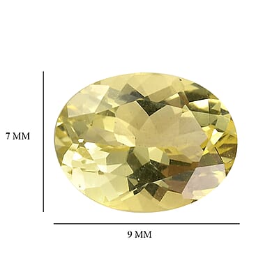 Set of 2 Brazilian Green Gold Quartz (Ovl 9x7 mm) 3.41 ctw