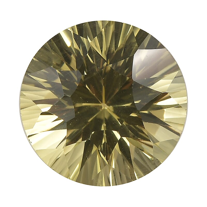 Brazilian Green Gold Quartz (Rnd 12 mm) 5.16 ctw