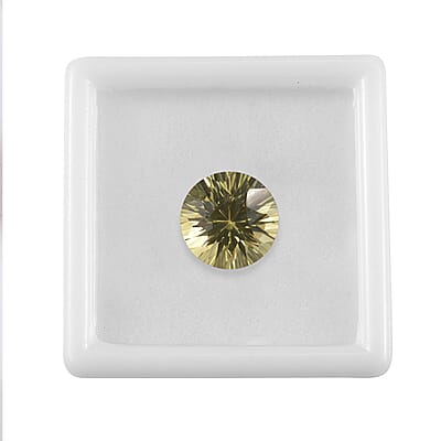 Brazilian Green Gold Quartz (Rnd 12 mm) 5.16 ctw