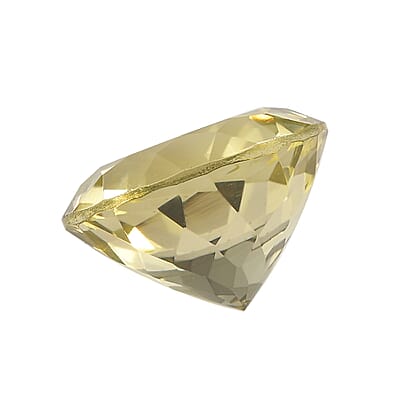 Brazilian Green Gold Quartz (Rnd 14 mm) 8.63 ctw Loose gemstone