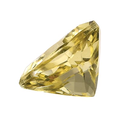 Set of 2 Brazilian Green Gold Quartz (Trl 10 mm) 6.11 ctw