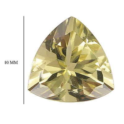 Set of 2 Brazilian Green Gold Quartz (Trl 10 mm) 6.11 ctw