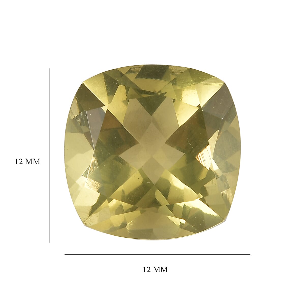Lemon Quartz (Cush 12x12 mm) 5.59 ctw