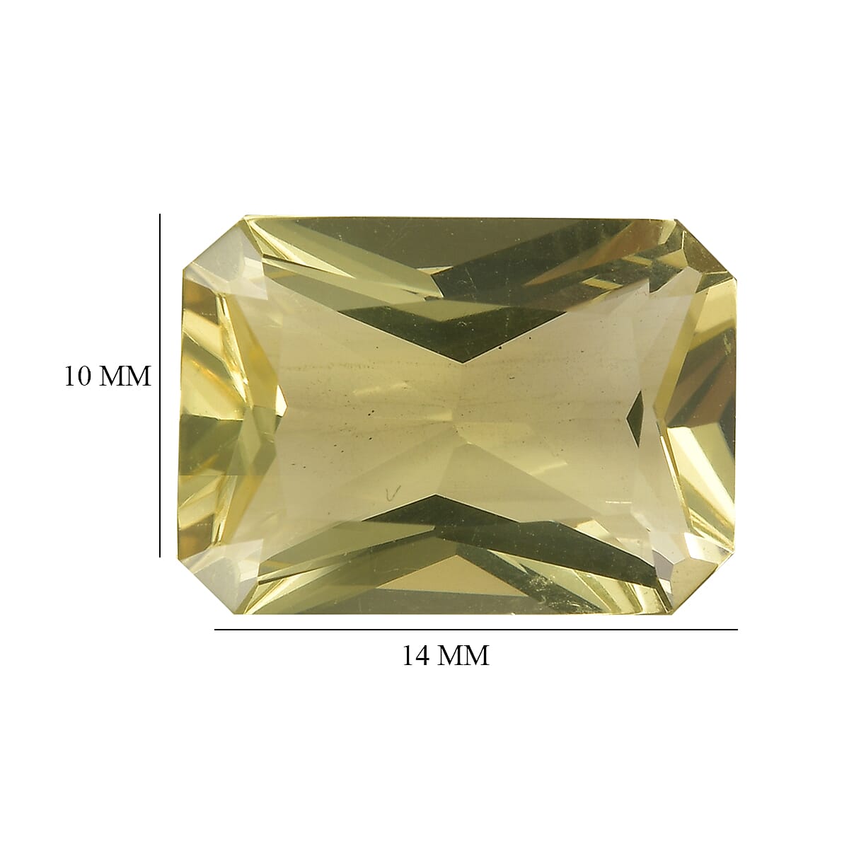 Lemon Quartz (Oct 14x10 mm) 5.56 ctw Loose Gemstone