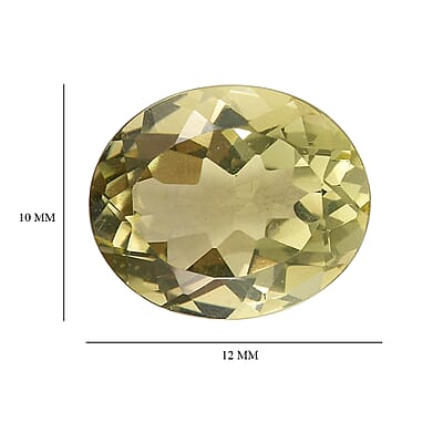 Set of 2 Lemon Quartz (Ovl 12x10 mm) 6.79 ctw